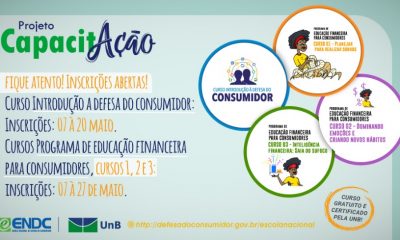 Escola Nacional do Consumidor tem inscrições abertas até dia 27 de maio