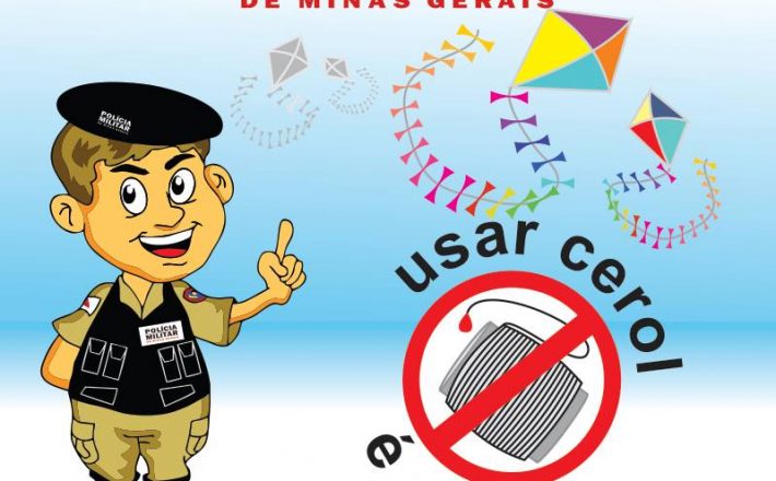 Polícia Militar alerta população sobre uso do cerol em pipas